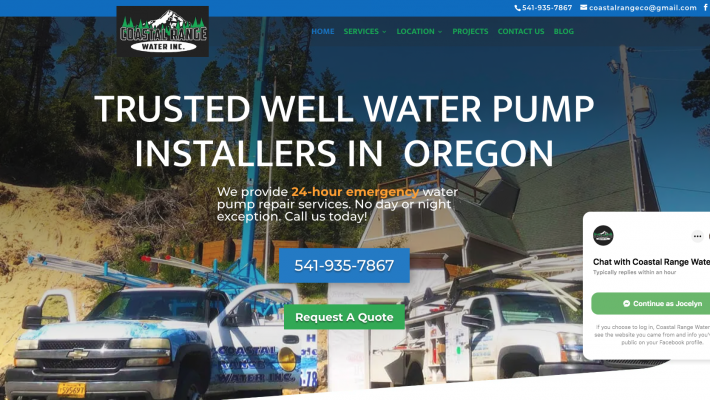 Coastal Range Water - Well Pump Service